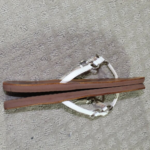 Yellow Box "Patty" Women's Sz 8 White with Bling Circle Accents Sandals - Picture 4 of 6